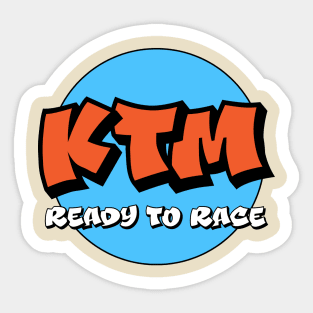 KTM Orange Race Sticker